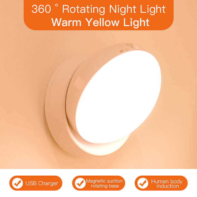 Rotating Human Body Sensor Light for Wardrobe