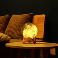 Creative 3D Printing Lunar Light Painting Night Light