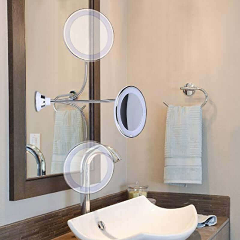 10X Magnifying LED Makeup Mirror: Precise Makeup Application with Natural Daylight