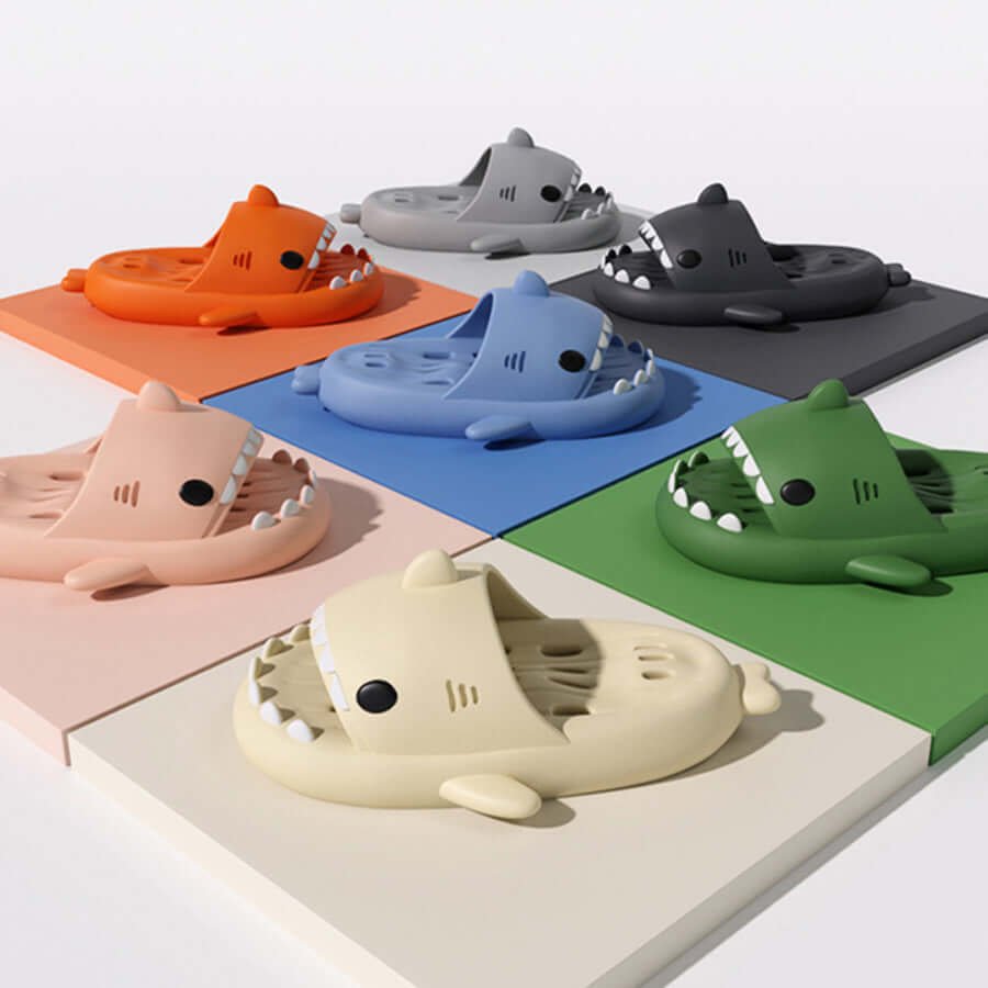 Shark Slides Slippers for Men & Women - Soft, Comfy, Non-Slip