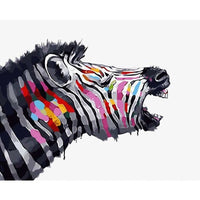 Oil Painting By Numbers Animal On Canvas With Frame