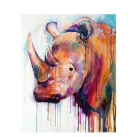 Oil Painting By Numbers Animal On Canvas With Frame