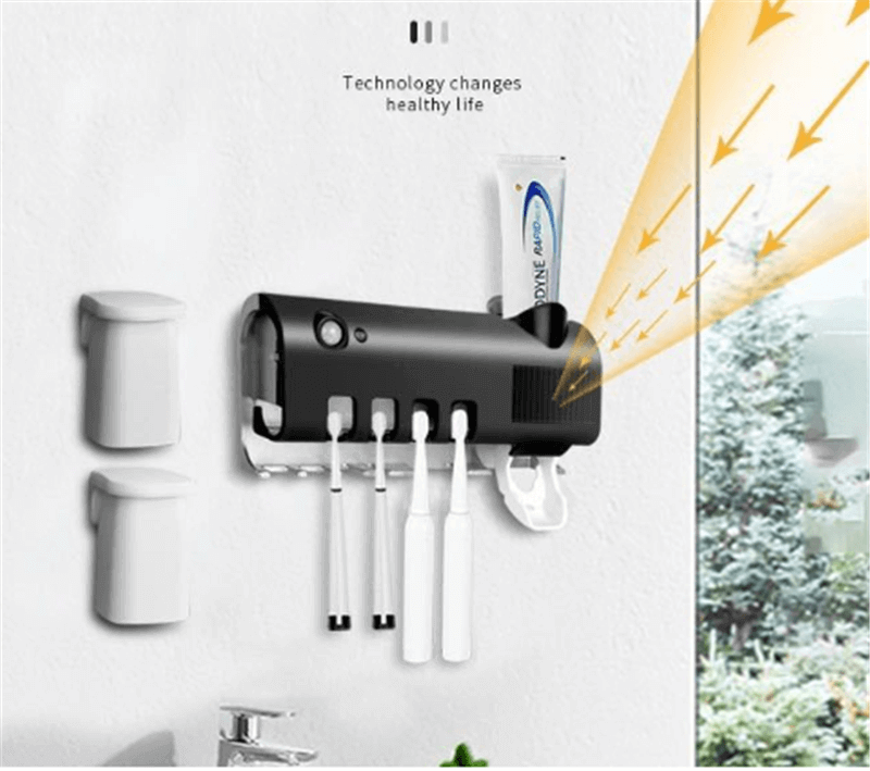 Solar Toothbrush Dispenser Holder