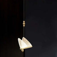 Butterfly lamp chandelier with modern, eco-friendly design in elegant living room decor. Ideal indoor lighting for bedroom, staircase, and hall.