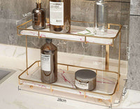 Elevate Your Organization with the Stylish and Versatile 2-Tier Light Luxury Shelf
