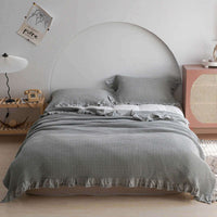 Waffle Plaid Blankets for Bed Sofa Throws Cotton Yarn Towel Blanket for Kids Adult Summer Air Conditioning Quilt Bedspread