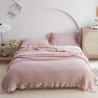 Waffle Plaid Blankets for Bed Sofa Throws Cotton Yarn Towel Blanket for Kids Adult Summer Air Conditioning Quilt Bedspread