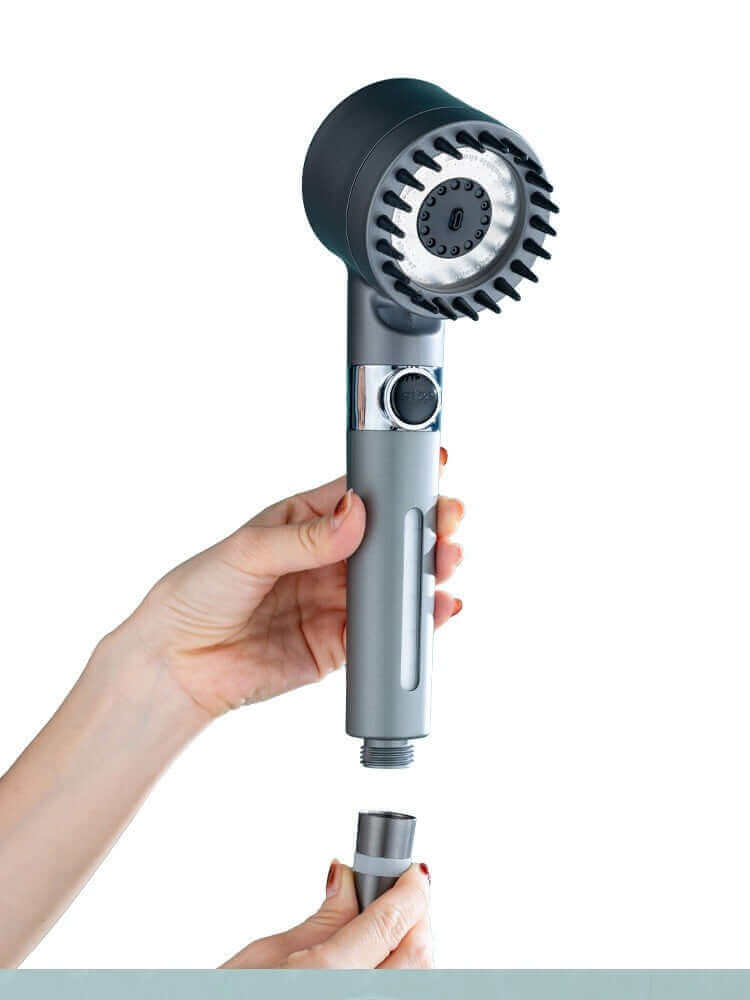 4-in-1 shower head with filter for USA, massage, high pressure, chlorine removal