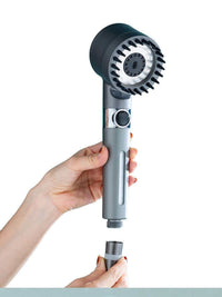 4-in-1 shower head with filter for USA, massage, high pressure, chlorine removal