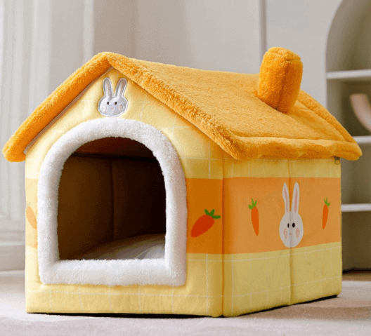 Foldable Self-Warming Pet Nest for Cats and Dogs