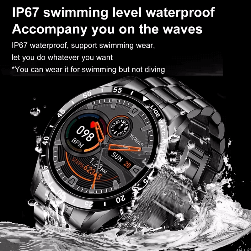Multifunctional Smart Watch  Bluetooth Call  Pedometer Blood Pressure And Heart Rate Detection Waterproof Watch