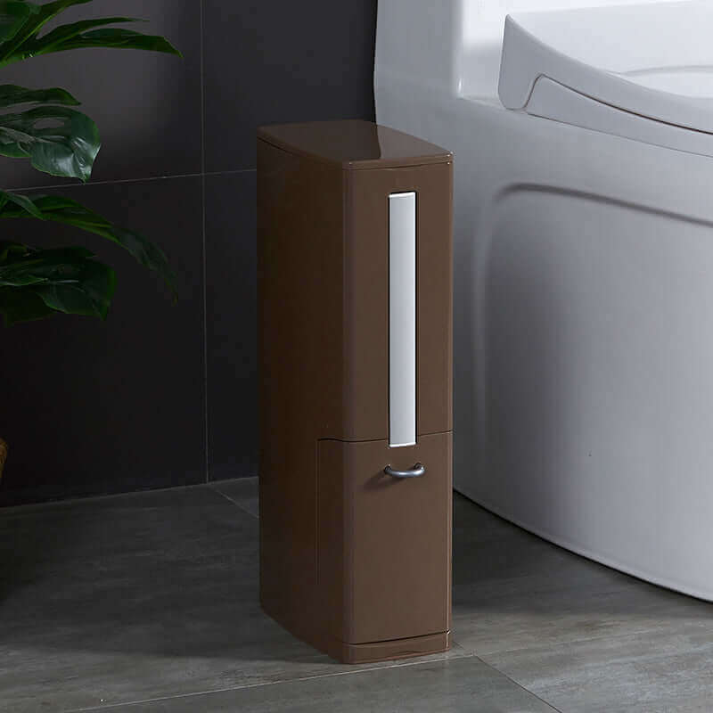 Coffee creative toilet brush trash cans garbage bag set with integrated tissue box