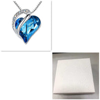 925 Sliver Heart Shaped Geometric Necklace Jewelry Women's Clavicle Chain Valentine's Mothers Day Gift