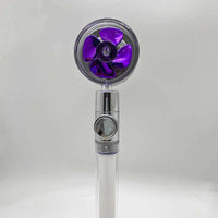 Water Saving Shower Head with 360-Degree Rotation - Pressurized, Built-in Turbofan, Detachable