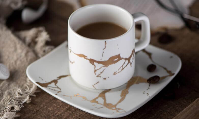 tea inside of Ceramic coffee mug