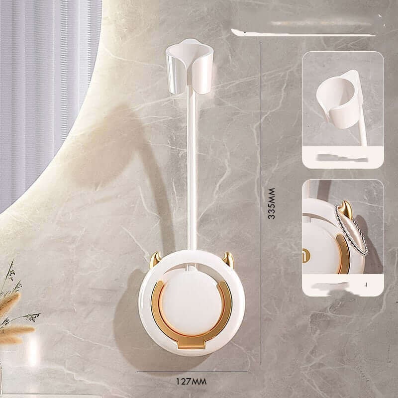 Declutter Your Bathroom: Hair Dryer Shelf Wall Hanging Organizer