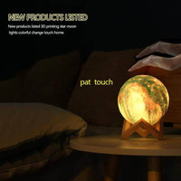 Creative 3D Printing Lunar Light Painting Night Light