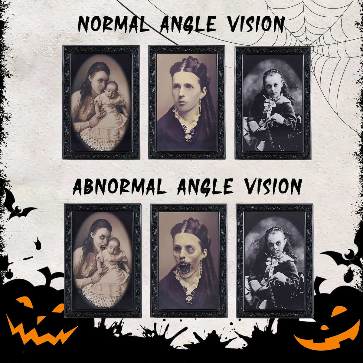 Halloween Deco  3D Face Moving Horror Portrait