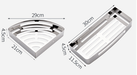 Durable wall-mounted bathroom shelf with adhesive mounting system