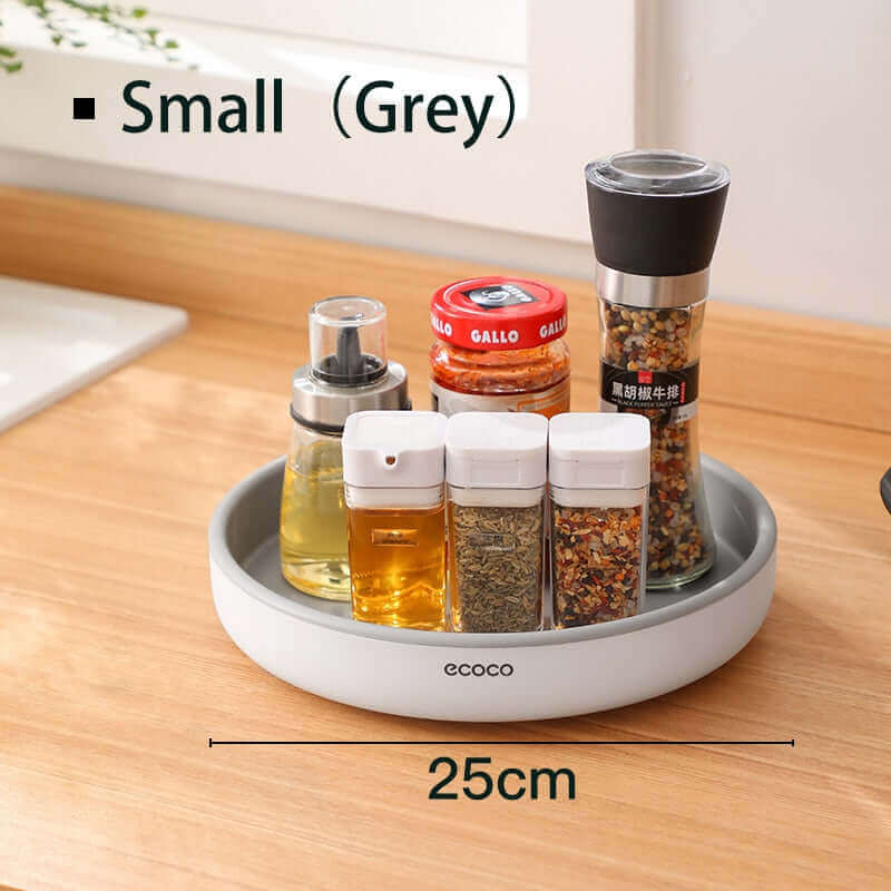 360° Kitchen Spin: Non-Slip Spice & Pantry Organizer (Rotating Shelf)
