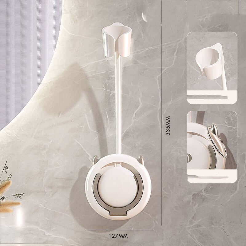 Declutter Your Bathroom: Hair Dryer Shelf Wall Hanging Organizer