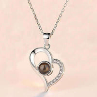 Hot Valentine's Day Gifts Metal Rose Jewelry Gift Box Necklace For Wedding Girlfriend Necklace Gifts