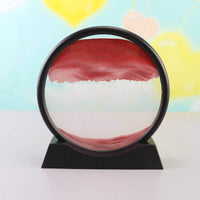 3D Dynamic Quicksand Art Orb - Mesmerizing Motion in Glass
