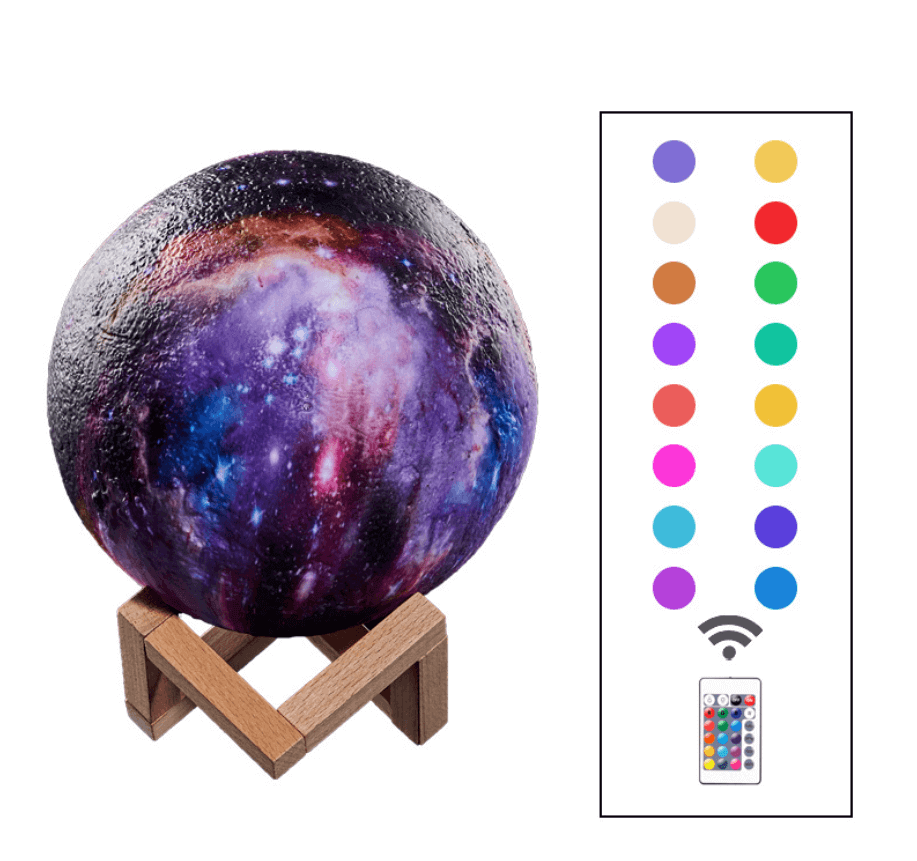 Creative 3D Printing Lunar Light Painting Night Light