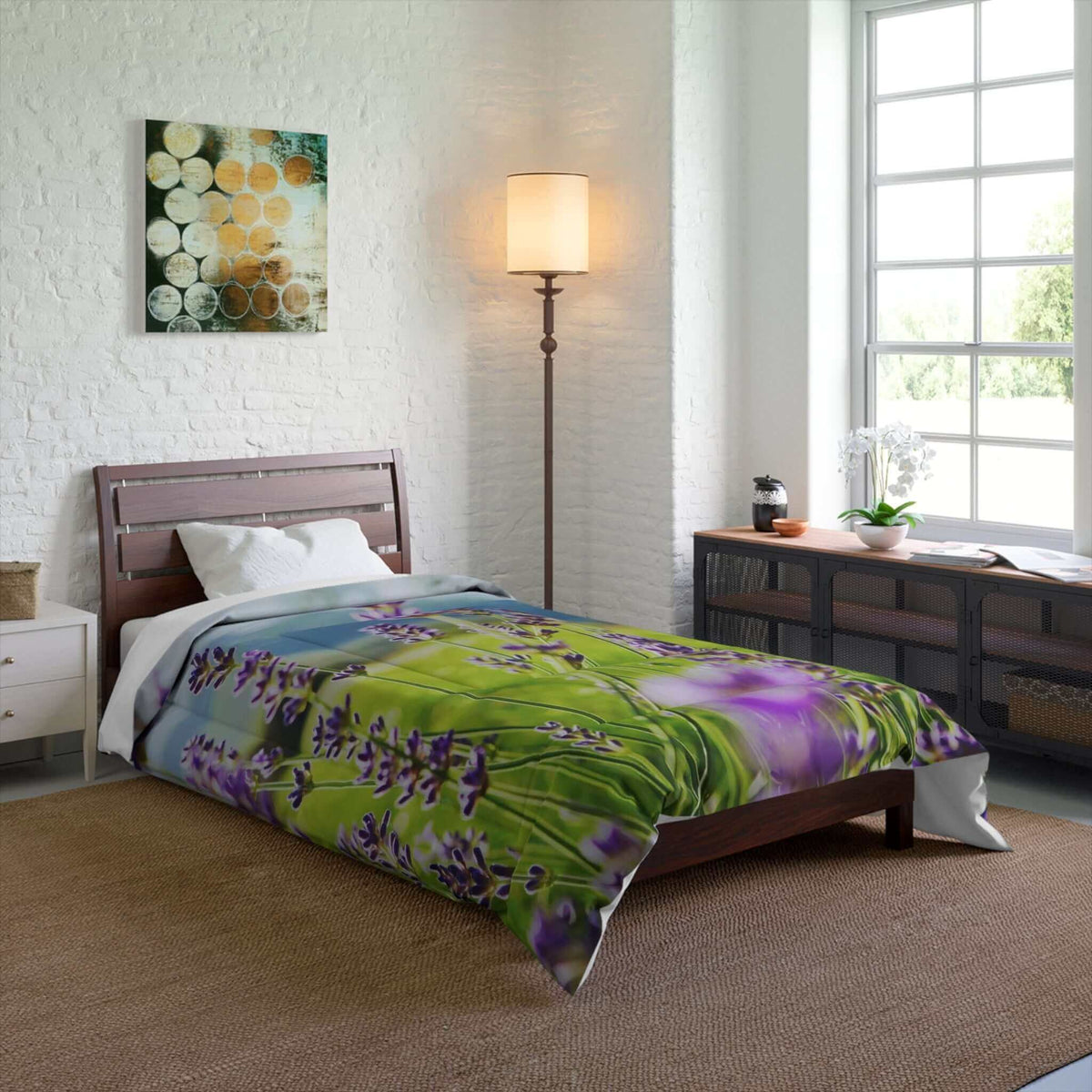 Floral Greenery Comforter