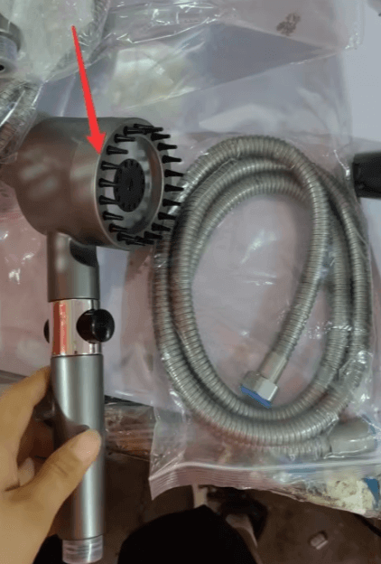 4-in-1 shower head with filter for USA, massage, high pressure, chlorine removal
