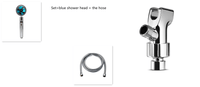 Water Saving Shower Head with 360-Degree Rotation - Pressurized, Built-in Turbofan, Detachable