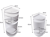 Convenient 360-degree swiveling bathroom storage rack with suction cups