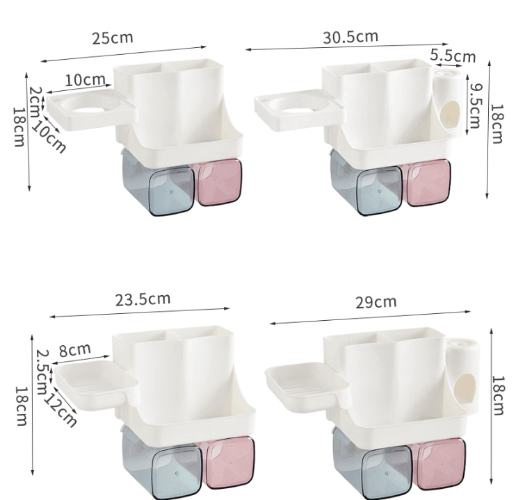 Multifunctional Toothbrush Holder: Organize Your Bathroom Essentials with Ease