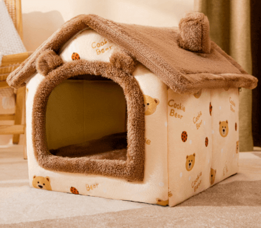 Foldable Self-Warming Pet Nest for Cats and Dogs