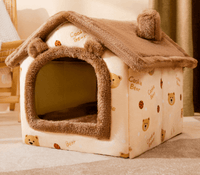 Foldable Self-Warming Pet Nest for Cats and Dogs