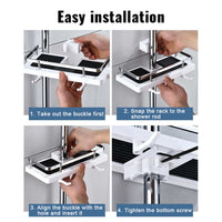 Shower Bar Rack: Sleek and Durable Shower Organization