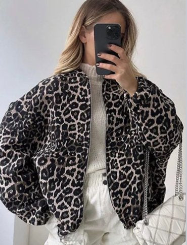 Loose Lapel Zip-up Jacket