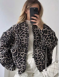 Loose Lapel Zip-up Jacket