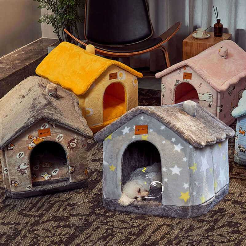 Foldable Self-Warming Pet Nest for Cats and Dogs