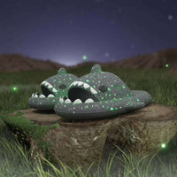 Glowing Shark Flip-Flops: Illuminate Your Bathroom with Fun and Safety
