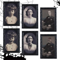 Halloween Deco  3D Face Moving Horror Portrait