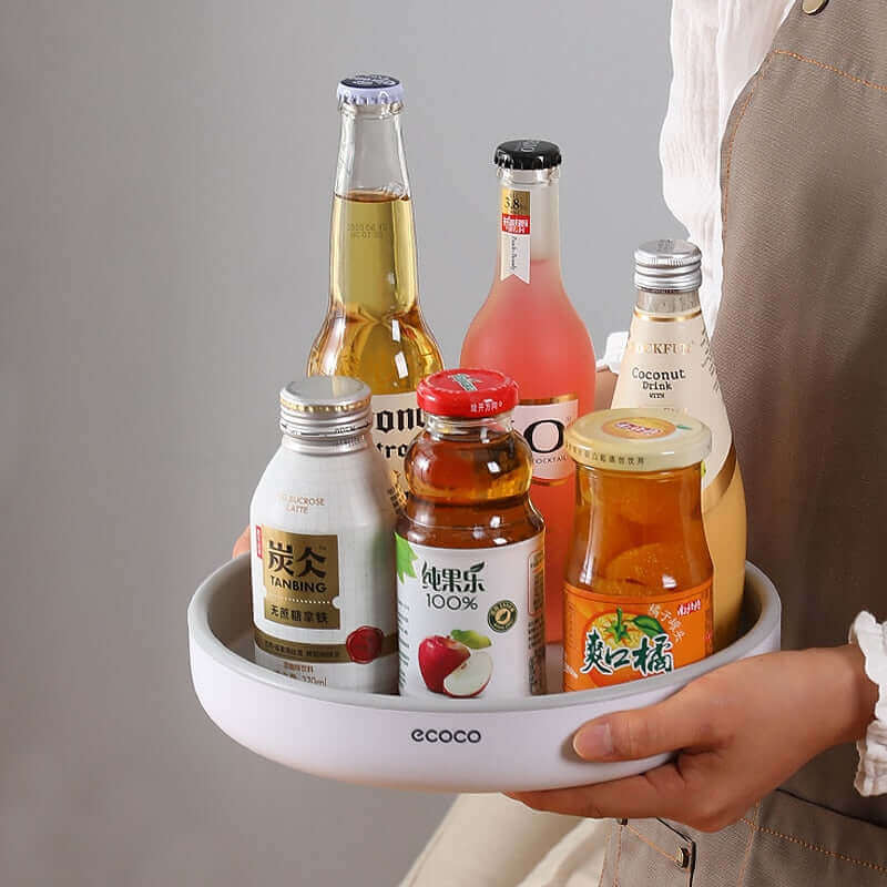 360° Kitchen Spin: Non-Slip Spice & Pantry Organizer (Rotating Shelf)