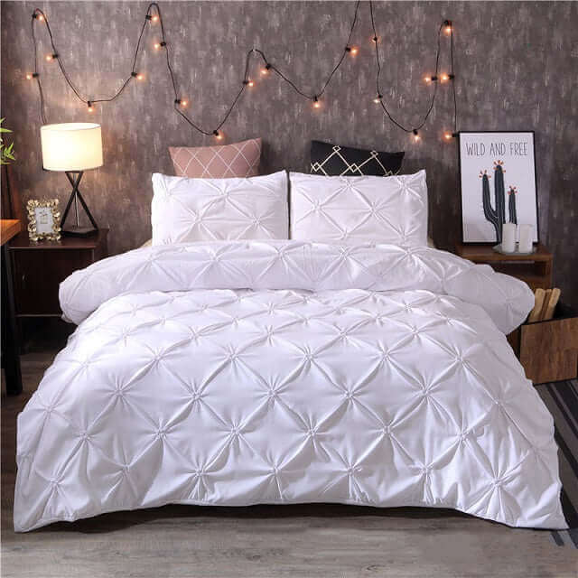 Indulge in Luxury: Pinch Pleat Duvet Cover Set