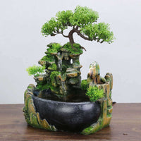 Indoor Tabletop Waterfall Fountain: Tranquil Sounds for Home & Mind