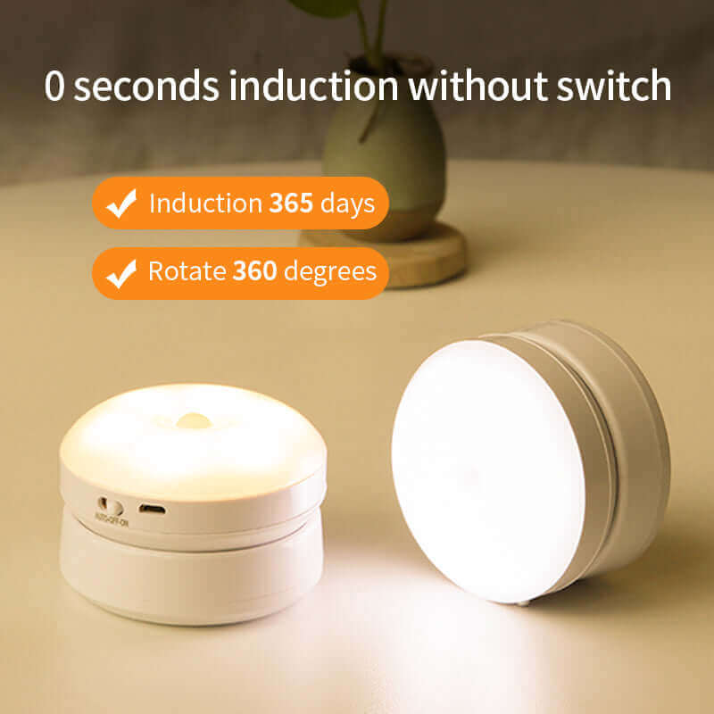 Rotating Human Body Sensor Light for Wardrobe