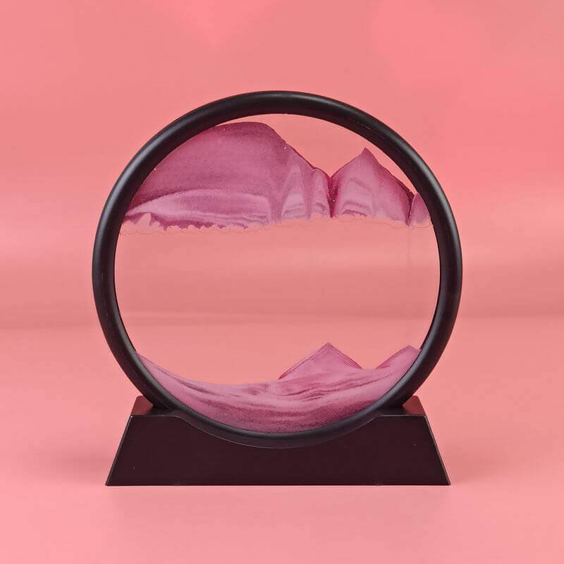 3D Dynamic Quicksand Art Orb - Mesmerizing Motion in Glass