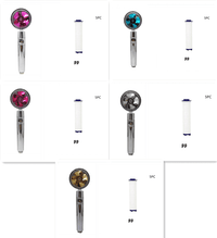 Water Saving Shower Head with 360-Degree Rotation - Pressurized, Built-in Turbofan, Detachable