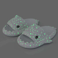 Glowing Shark Flip-Flops: Illuminate Your Bathroom with Fun and Safety