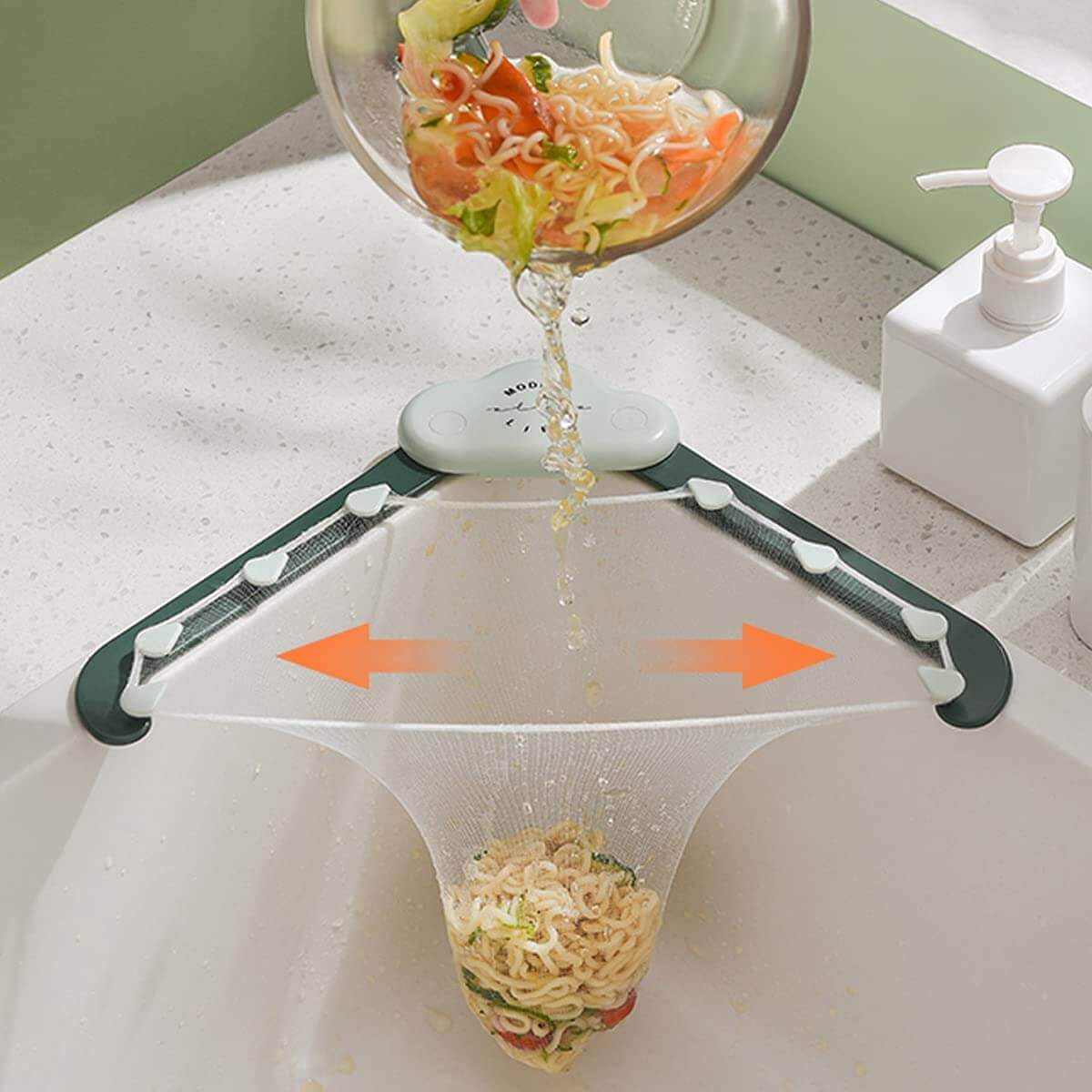 Triangular Cloud Sink Drain Rack