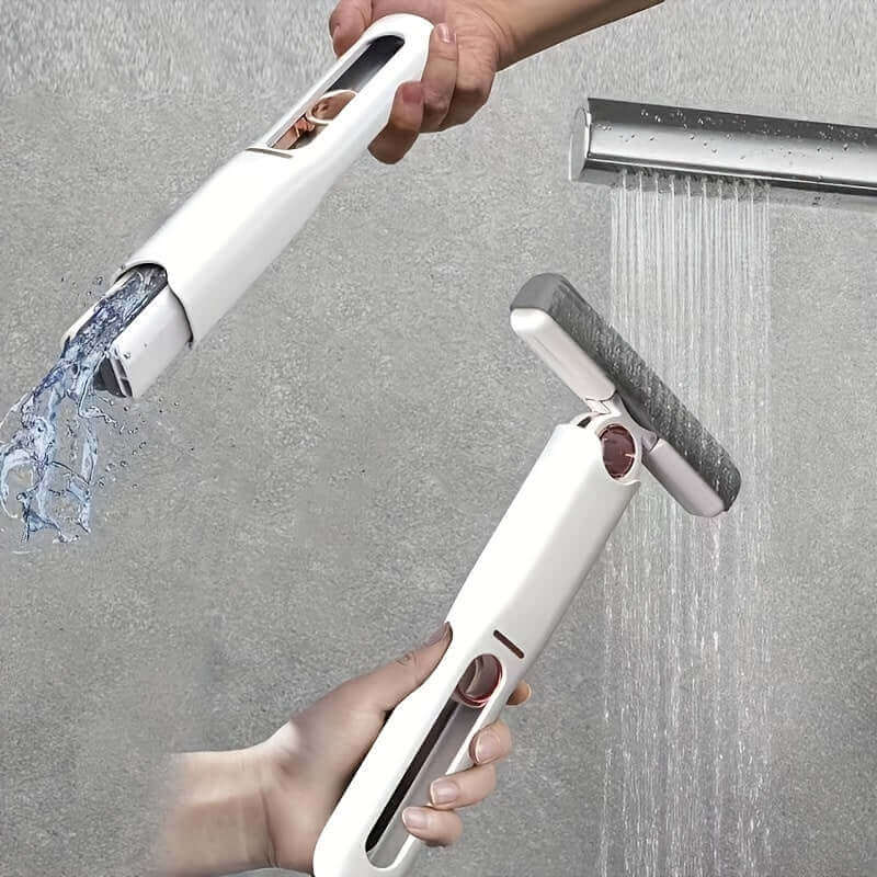 Portable self-squeezing mini mop with lightweight and compact design, perfect for small spaces in the USA.
